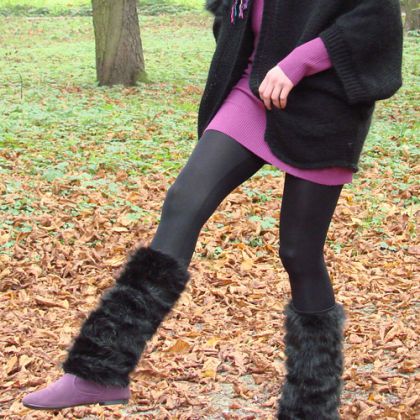 halo-pracownia - mitenki i rękawiczki - czarne yeti foto #1