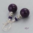 Marble-violet kolczyki