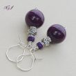 Marble-violet kolczyki