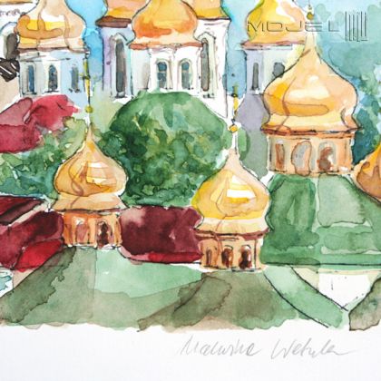 Moje MW - obrazy akwarela - Zespół Monastyru w Kijowie foto #1