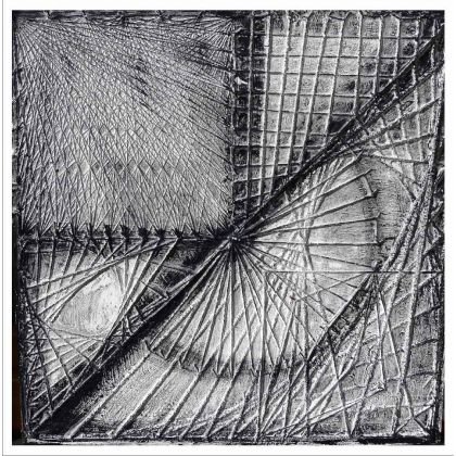 geometria VI, Krystyna Ciećwierska, obrazy tech. mieszana