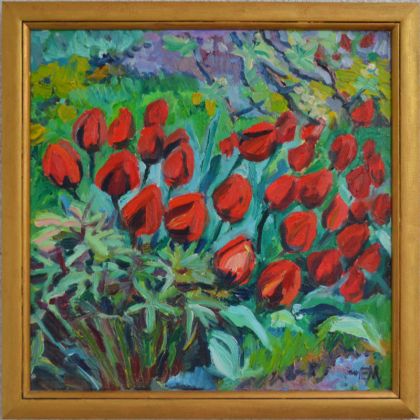 Tulipany, Elżbieta Marzan, obrazy olejne
