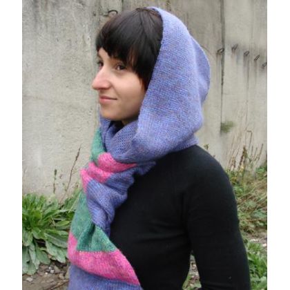 szalokaptur fiolet, halo-pracownia, czapki