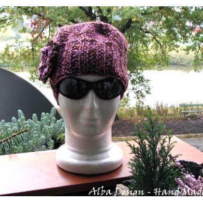 Brąz z różem., Alba Design, czapki