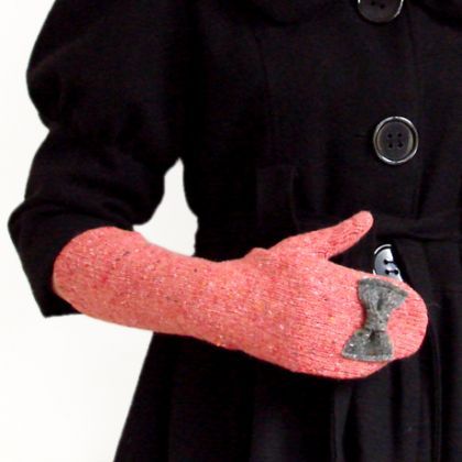 halo-pracownia - czapki - koralowy komplet foto #2