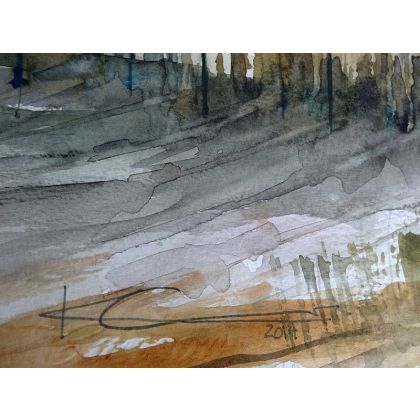 PLY - obrazy akwarela -   las foto #1