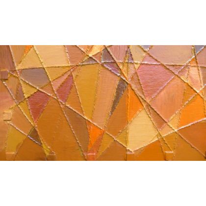 Krystyna Ciećwierska - obrazy akryl - kalejdoskop oranż foto #1