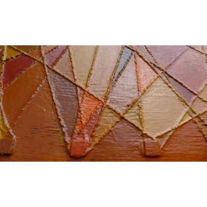 Krystyna Ciećwierska - obrazy akryl - kalejdoskop oranż foto #2
