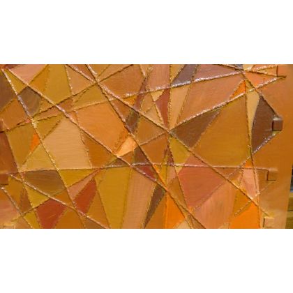 Krystyna Ciećwierska - obrazy akryl - kalejdoskop oranż foto #3