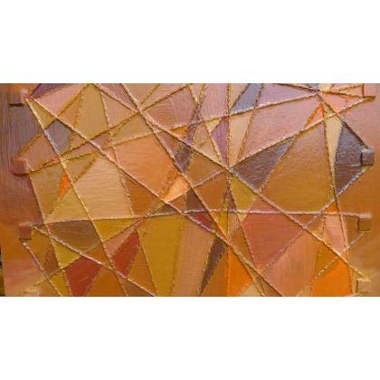 Krystyna Ciećwierska - obrazy akryl - kalejdoskop oranż foto #4