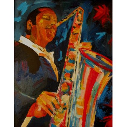 Jazzman, Nelly Chełstowska, obrazy olejne