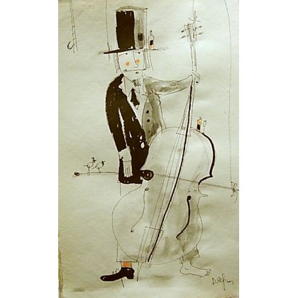 Muzyczna para..., Dariusz Grajek, grafika warsztatowa