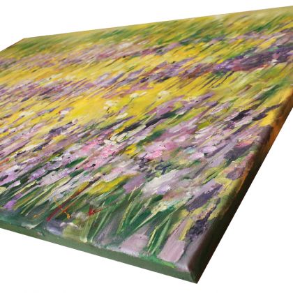Sara Mondrian - obrazy olejne - Lipcowa łąka z firletkami foto #1