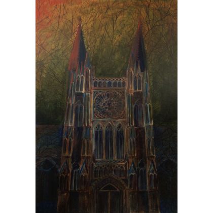 Katedra , Róża Lewandowska, obrazy olejne