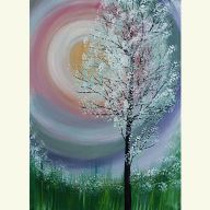 "WIOSNA" OBRAZ OLEJNY 30X21CM