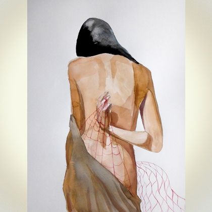 Syrena  30x40cm, Paweł Dąbrowski, obrazy akwarela
