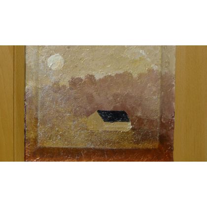 Krystyna Ciećwierska - obrazy akryl - domek V foto #3