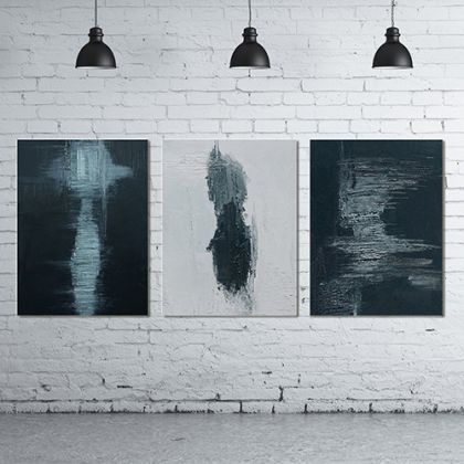 Obraz olejny - Trio graficzne, Maja Gajewska, obrazy olejne