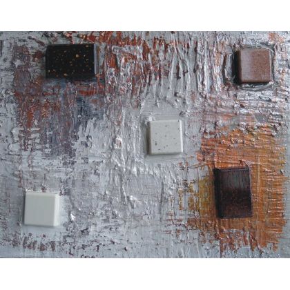 kwadrat I, Krystyna Ciećwierska, obrazy akryl