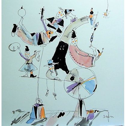 Cyrkowcy..., Dariusz Grajek, grafika warsztatowa