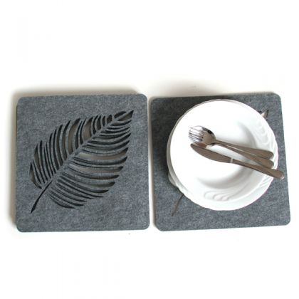 home variety - podkładki na stół - Filcowe liście pod talerze 4kw foto #1