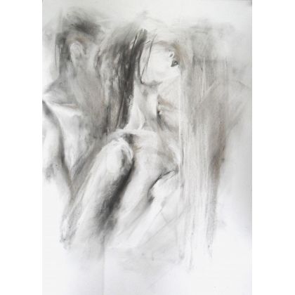 Alina Louka - rysunki tech.mieszana - love 50x70 foto #1