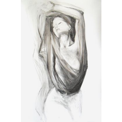 woman 50x70, Alina Louka, rysunki tech.mieszana