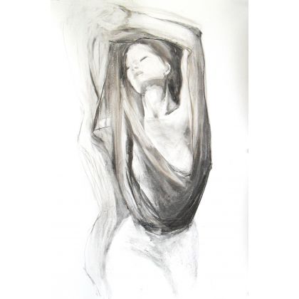 Alina Louka - rysunki tech.mieszana - woman 50x70 foto #1