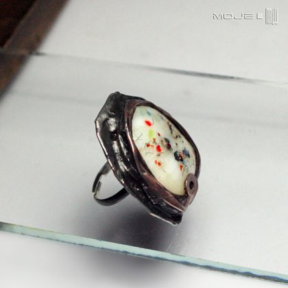 Moje MW - pierścionki - Okruchy kolorów w mleku foto #2