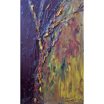 drzewo, Róża Lewandowska, obrazy olejne