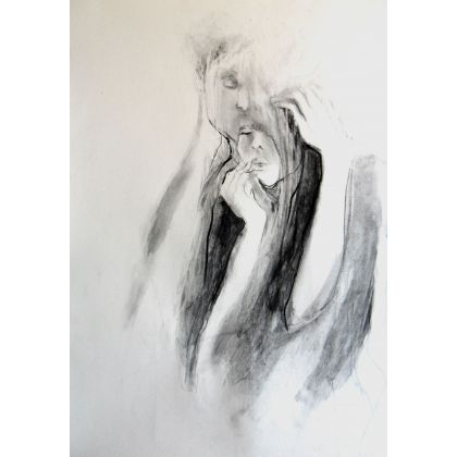 love 50x70, Alina Louka, rysunki tech.mieszana
