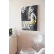 żółta sukienka 50x70