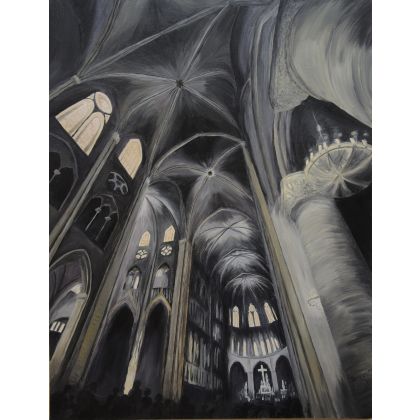 Katedra Norte Dame, Krystyna Mąkosza, obrazy olejne
