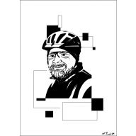 PORTRET WITKA W KASKU