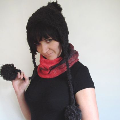 halo-pracownia - czapki - czapa z pomponami foto #1