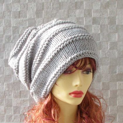 Oversize - Grey zimowa czapa, Alba Design, czapki