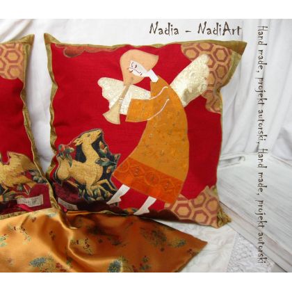 Nadia Siemek -  poduszki dekoracyjne - Aniolki zagrają Ci do snu foto #2