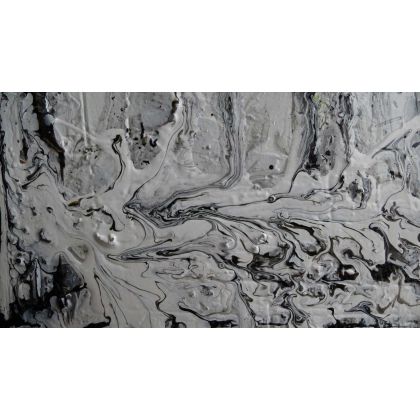 Krystyna Ciećwierska - obrazy tech. mieszana - tekstury zimowe foto #2