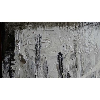Krystyna Ciećwierska - obrazy tech. mieszana - tekstury zimowe foto #3