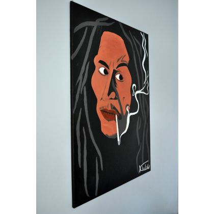 Jeremiasz Klube - obrazy olejne - Bob Marley foto #2