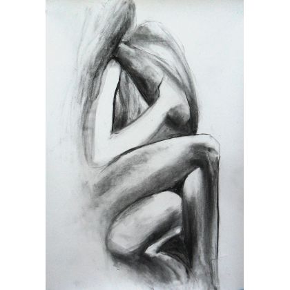 lovers 50x70, Alina Louka, rysunki tech.mieszana