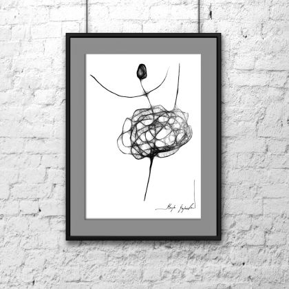 Komplet 3 grafik - Tancerki, Maja Gajewska, Grafika cyfrowa