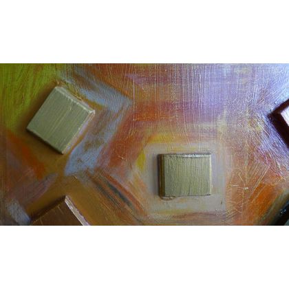 Krystyna Ciećwierska - kolaż analogowy - kwadraty i p 6 foto #2