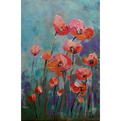 Maki, Paulina Lebida, obrazy akryl