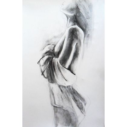 woman 50x70, Alina Louka, rysunki tech.mieszana