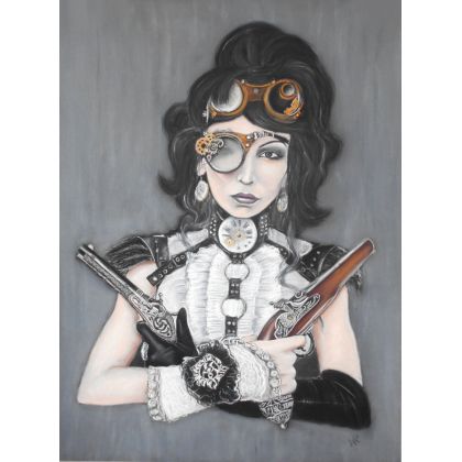 Steampunk I, Włodek Rybacki, obrazy tech. mieszana
