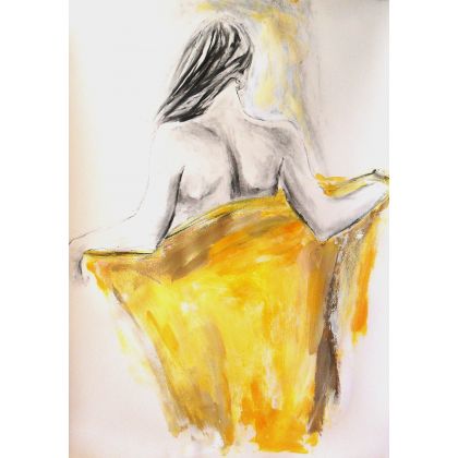 chusta 100x70, Alina Louka, obrazy akryl