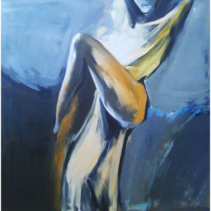 woman 90x90, Alina Louka, obrazy akryl
