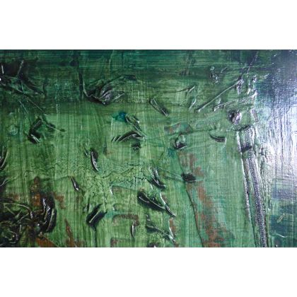 Krystyna Ciećwierska - obrazy akryl - głębia malachitu foto #2