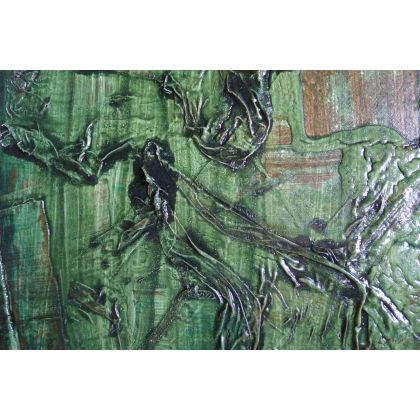 Krystyna Ciećwierska - obrazy akryl - głębia malachitu foto #4